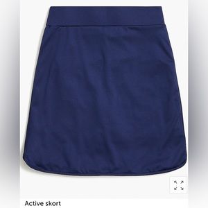 J Crew Factory Active Skort - Navy - Large, New Without Tags